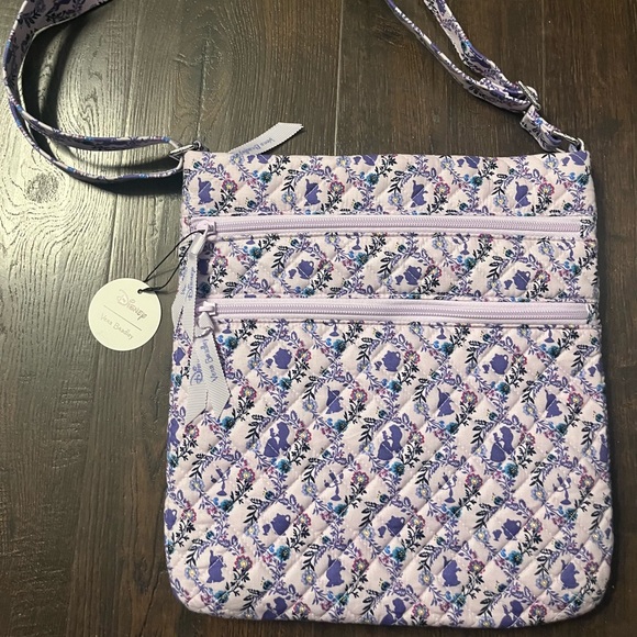 Disney Vera Bradley Beauty & the Beast Triple Zip Crossbody - Picture 1 of 4